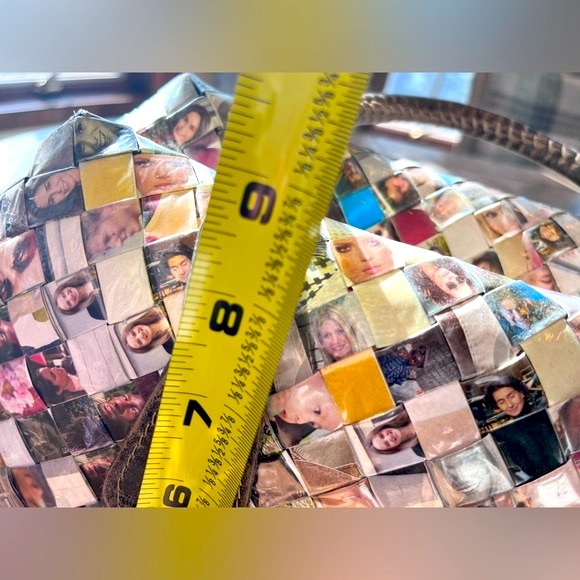 Artisan handbag Womens Faces Handbag unique pop art Valentines Mothers Day gift - Picture 9 of 10